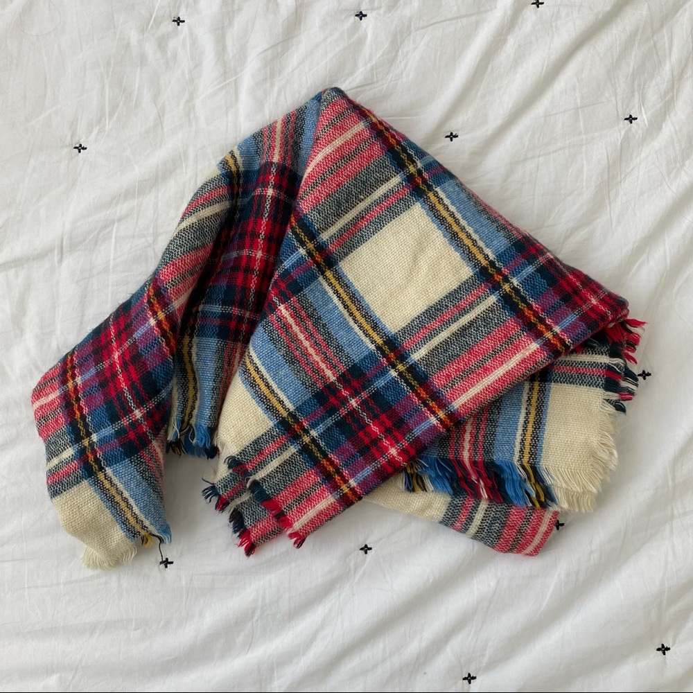 Plaid Blanket Scarf